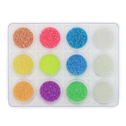 Glow in the Dark Glitter Pigment Sæt - NGS-001 - Chunky
