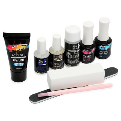 AcryGel-startsæt - sten-neglebåndsskubber   Naio Nails