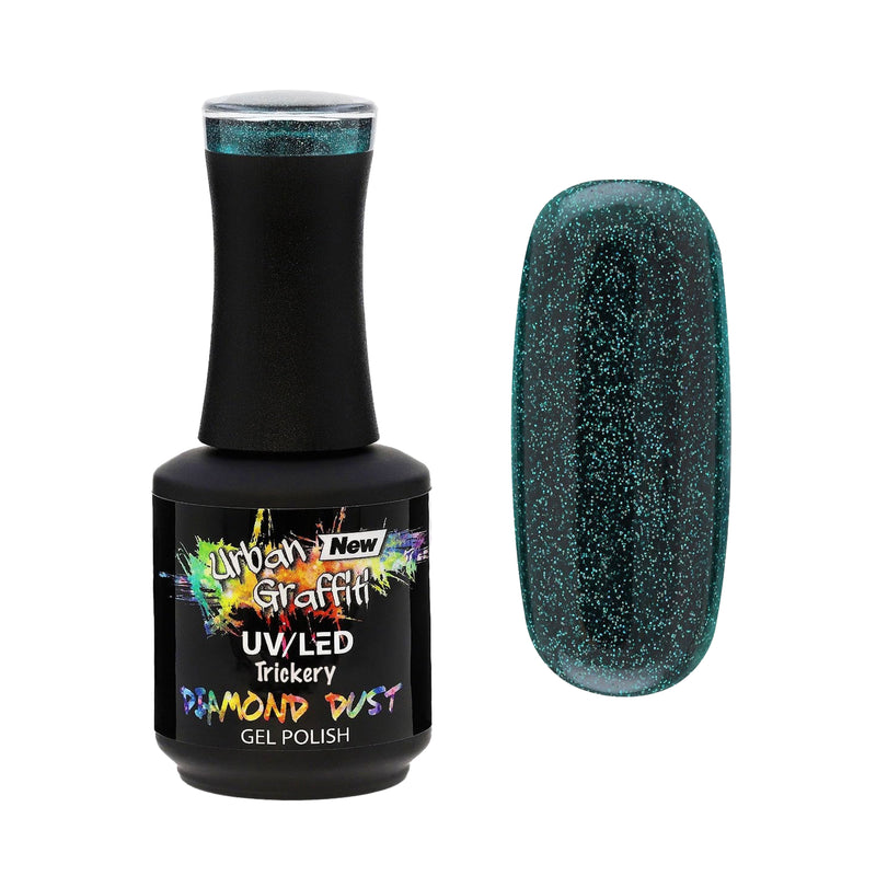 Trickery - UGGP-DD006 - Grøn Glitter - Urban Graffiti Gel Polish 15ml