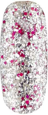 Dance Floor - UGGP-A0909 Pink and Silver Glitter Gel Polish Urban Graffiti 15ml